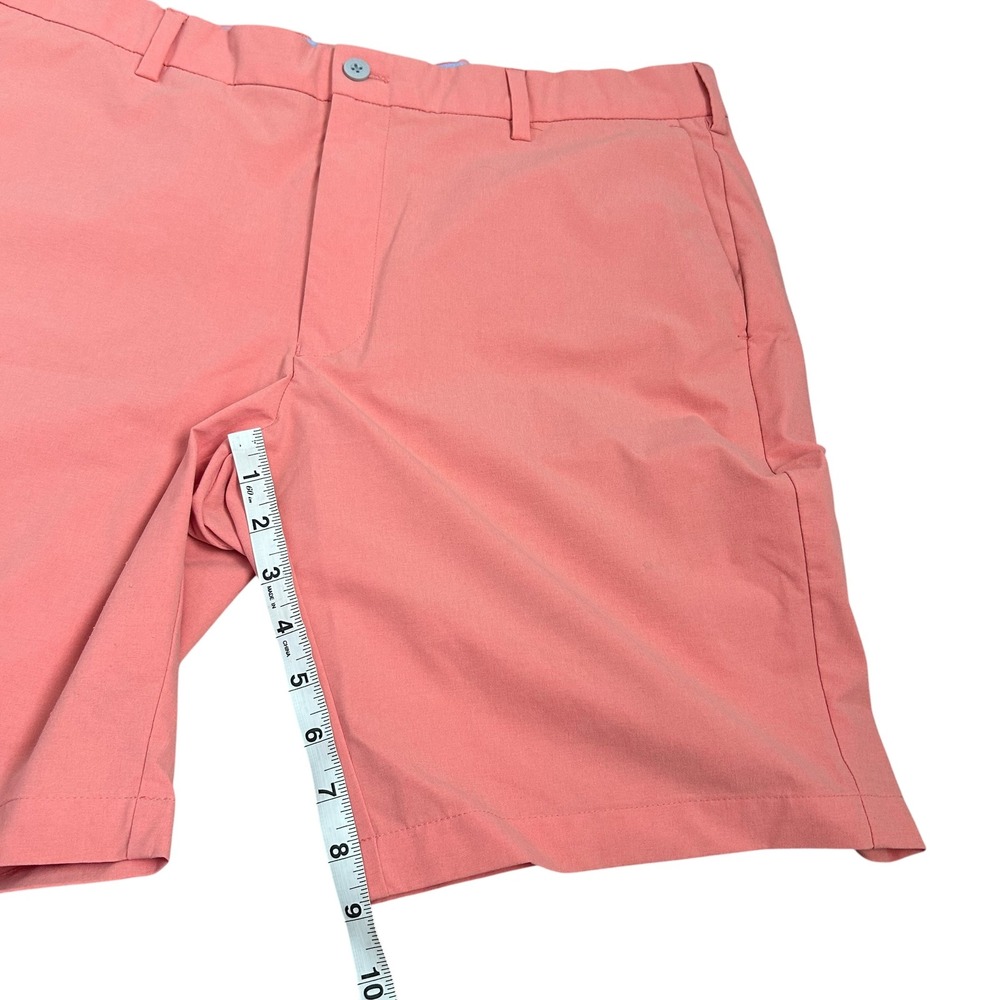 Peter Millar Crown Crafted Shorts Mens 36 Pink Salmon Performance Golf Luxury - Picture 6 of 8
